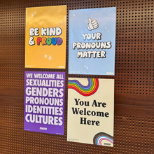 Load image into Gallery viewer, Be Kind and Proud LGBTQIA+ Poster