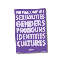 Load image into Gallery viewer, "All Welcome" Rainbow Poster