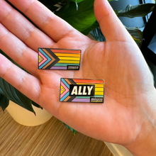 Load image into Gallery viewer, LGBTQIA+ Progress Pride Intersex inclusive enamel pin