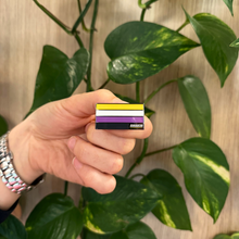 Load image into Gallery viewer, LGBTQIA+ Non-Binary Flag Enamel Pin