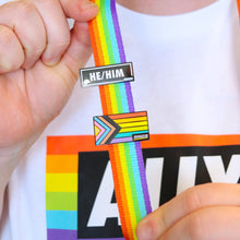 Load image into Gallery viewer, LGBTQIA+ Progress Pride Intersex Inclusive Flag Enamel Pin