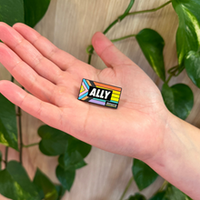 Load image into Gallery viewer, LGBTQIA+ Progress Pride Intersex inclusive ally pin enamel Minus18