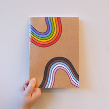 Load image into Gallery viewer, LGBTQIA+ Pride Notebook - Progress Pride