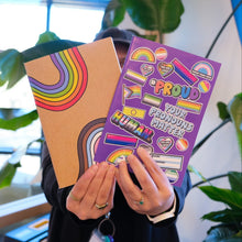 Load image into Gallery viewer, LGBTQIA+ Pride Notebook - Progress Pride