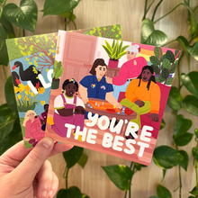 Load image into Gallery viewer, LGBTQIA+ greeting cards "you're the best" queer pride
