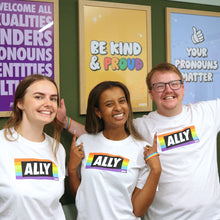 Load image into Gallery viewer, lgbtqia+ ally tees