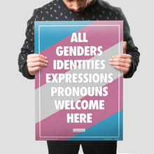 Load image into Gallery viewer, "All Welcome" Rainbow Poster