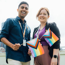 Load image into Gallery viewer, LGBTQIA+ handheld pride flags minus18
