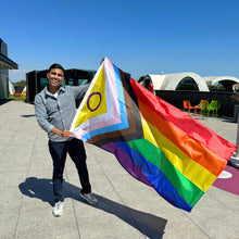 Load image into Gallery viewer, Large Rainbow Pride Flag