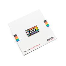 Load image into Gallery viewer, LGBTQIA+ progress pride enamel ally pin