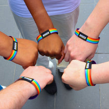 Load image into Gallery viewer, Purple Rainbow Wristbands (Pack of 50)