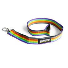 Load image into Gallery viewer, Rainbow lanyard black and brown stripe people of colour