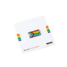 Load image into Gallery viewer, LGBTQIA+ Progress Pride Flag Enamel Pin