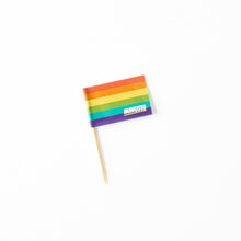 Load image into Gallery viewer, rainbow flag pride toothpick flag