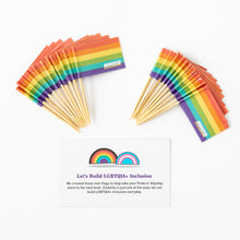 Load image into Gallery viewer, LGBTQIA+ Toothpick Flags: Pack of 20