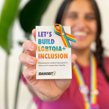 Load image into Gallery viewer, LGBTQIA+ pride rainbow ribbons