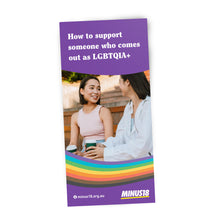 Load image into Gallery viewer, How to support someone who comes out as LGBTQIA+ booklet