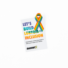 Load image into Gallery viewer, LGBTQIA+ pride rainbow ribbons