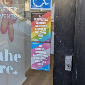 LGBTQIA+ rainbow sticker trans sticker