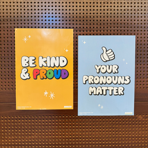 Be Kind and Proud LGBTQIA+ Poster