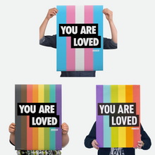 Load image into Gallery viewer, You Are Loved Poster: Trans Flag