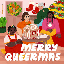 Load image into Gallery viewer, 'Happy Holigays' LGBTQIA+ Festive Holiday Card