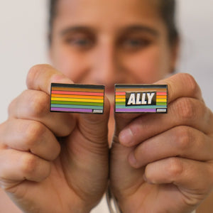 Rainbow Pride Flag Enamel Pin (People of Colour)