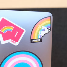 Load image into Gallery viewer, LGBTQIA+ pride stickers unicorn rainbow