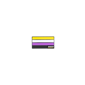 non-binary enamel pride pin