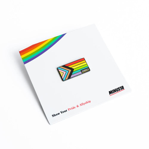 Intersex Inclusive Progress Pride Flag Enamel Pin LGTBQIA+ Minus18