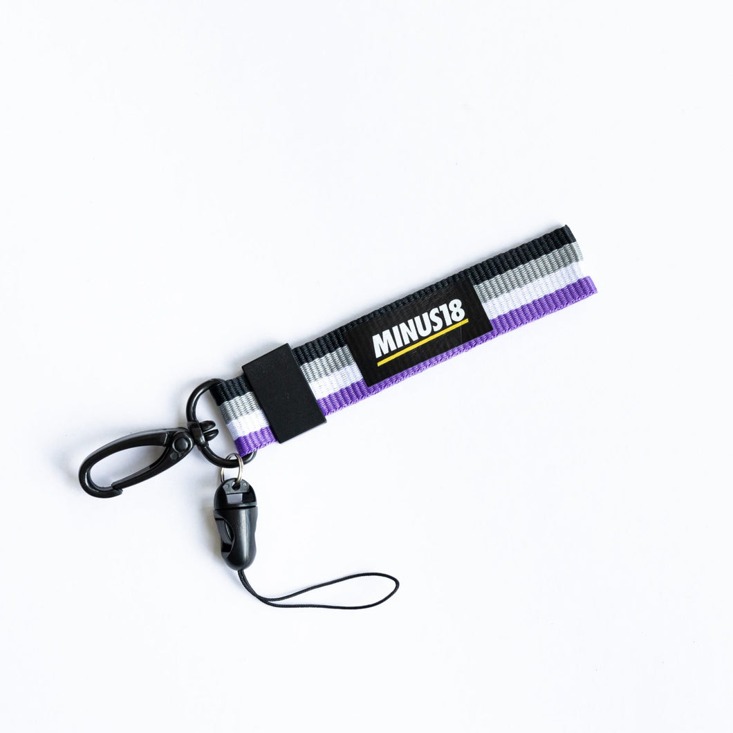 Asexual Pride Key Ring