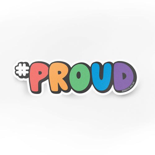 #PROUD Rainbow Sticker
