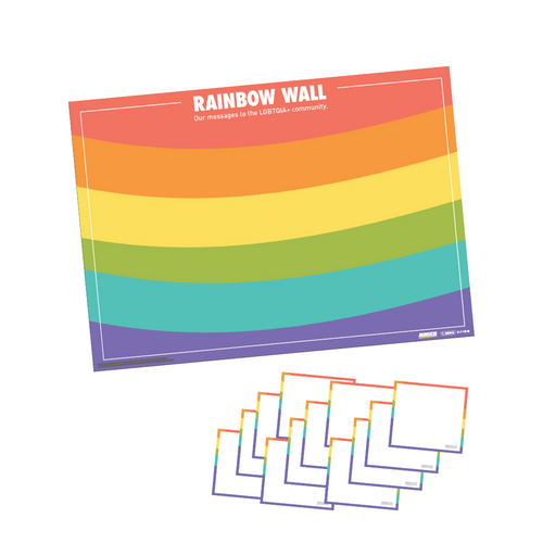 Rainbow Wall LGBTQIA+ Allyship Activity