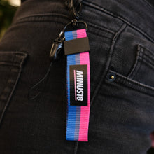 Load image into Gallery viewer, bisexual pride flag keyring