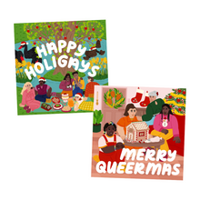 Load image into Gallery viewer, 'Merry Queermas' LGBTQIA+ Festive Holiday Card