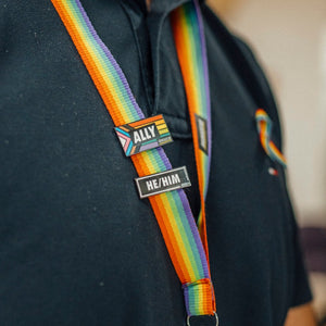 LGBTQIA+ Progress Pride Ally Enamel Pin
