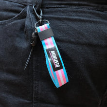 Load image into Gallery viewer, trans pride keyring