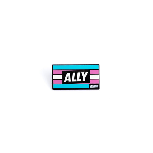 transgender flag ally enamel pin Minus18 LGBTQIA+