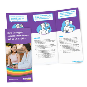 Booklet how to support someone who comes out as LGBTQIA+