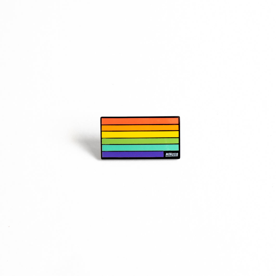 Rainbow Pride Flag Enamel Pin
