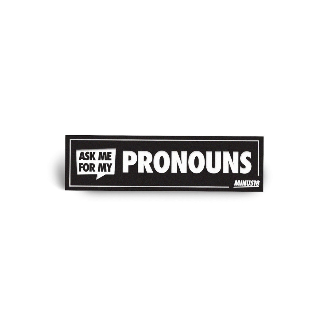 Black enamel pin 