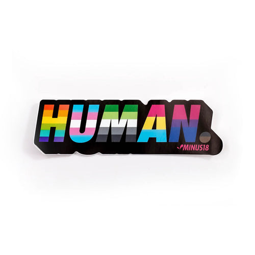 LGBTQIA+ Human sticker rainbow trans aronmantic pansexual bisexual