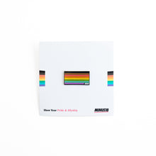 Load image into Gallery viewer, LGBTQIA+ rainbow flag enamel pin with black and brown stripes (people of colour) 