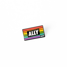 Load image into Gallery viewer, Rainbow LGBTQIA+ Ally Enamel Pin