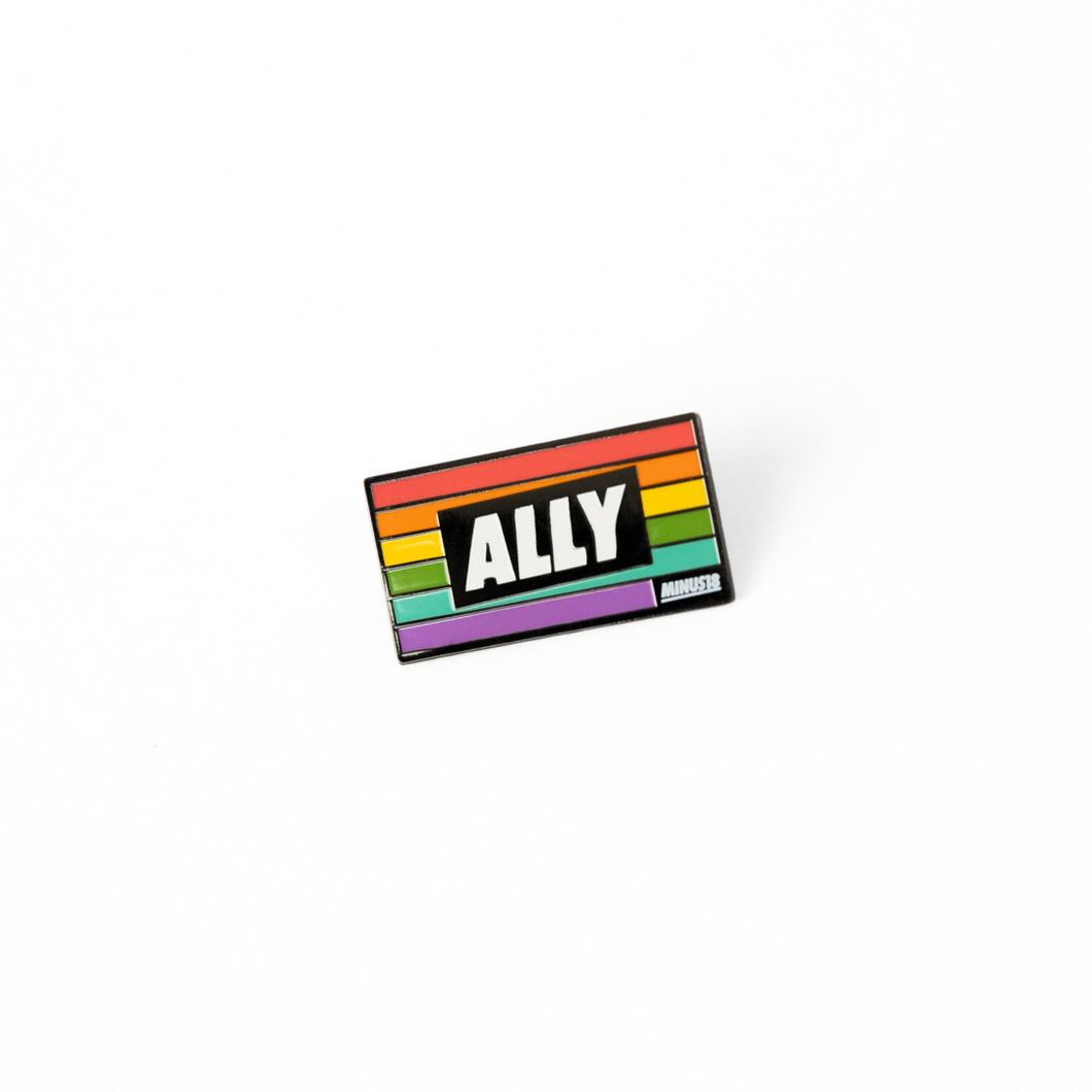 Rainbow LGBTQIA+ Ally Enamel Pin