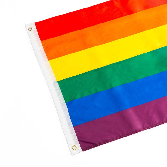 Large rainbow pride flag
