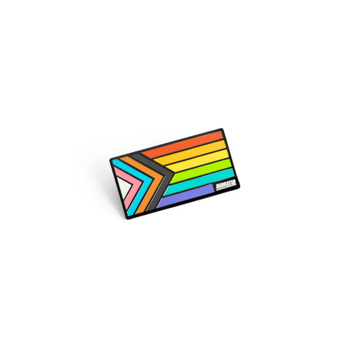 progress pride enamel pin